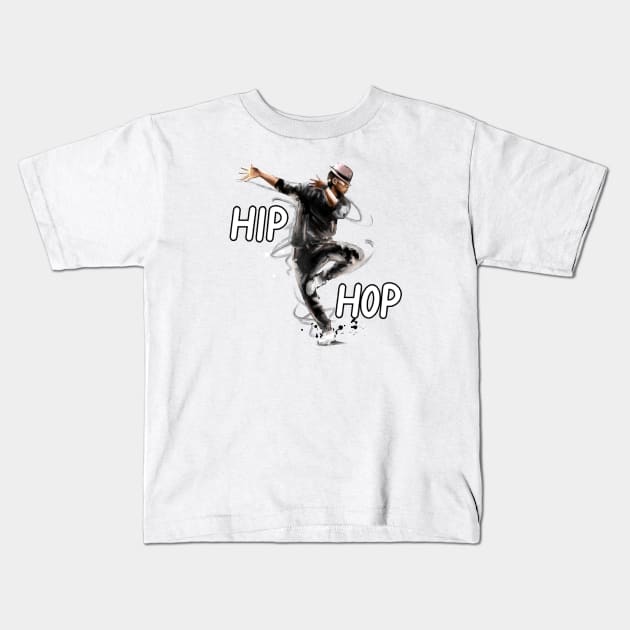 Hip Hop Kids T-Shirt by ILYOart